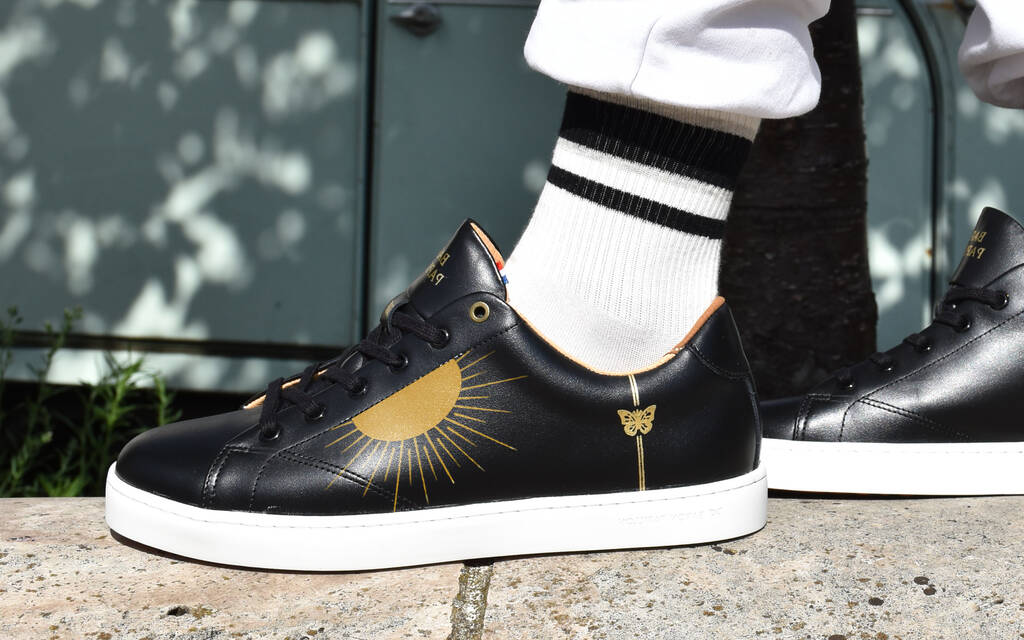 
      Sneaker Baron Papillon Basse Noire Mille feux
  