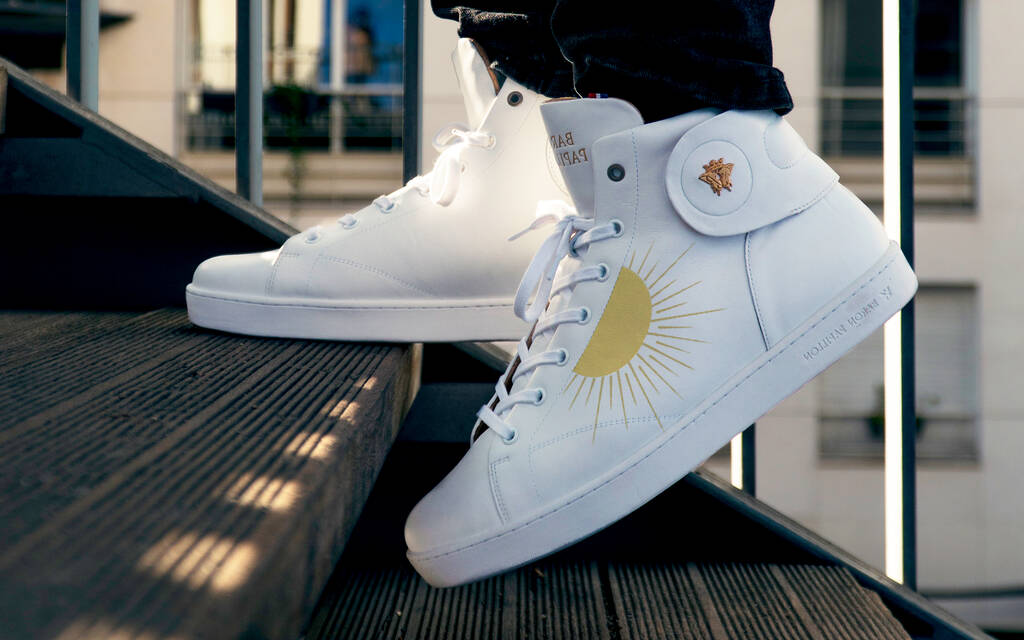 
      Sneaker Baron Papillon Mid Blanche Mille feux
  