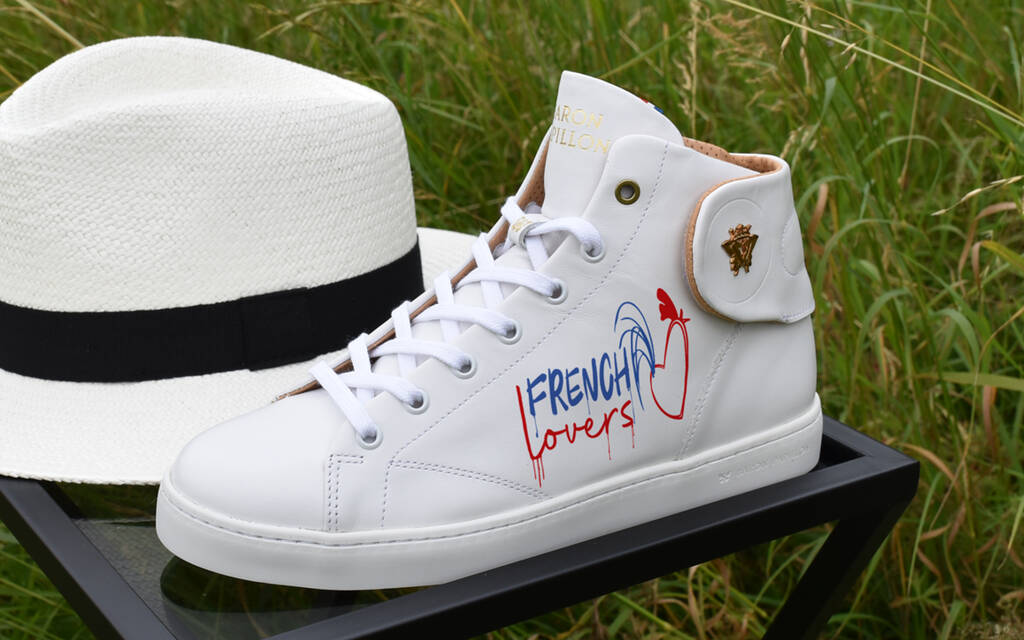 
      Sneaker Baron Papillon Mid blanche French Lovers
  