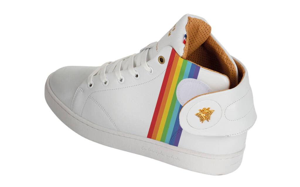 
      Sneaker Baron Papillon Mid blanche Rainbow
  